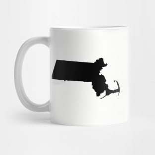 Massachusetts Black Mug